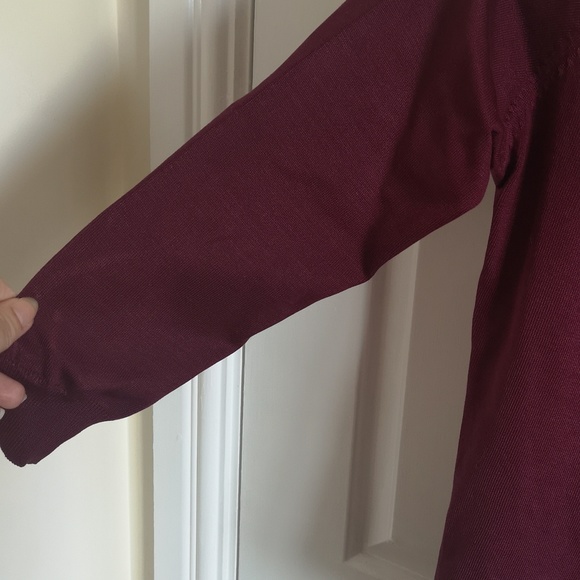 Hobbs burgundy Wraparound Cardigan, Size 10 - Picture 4 of 7